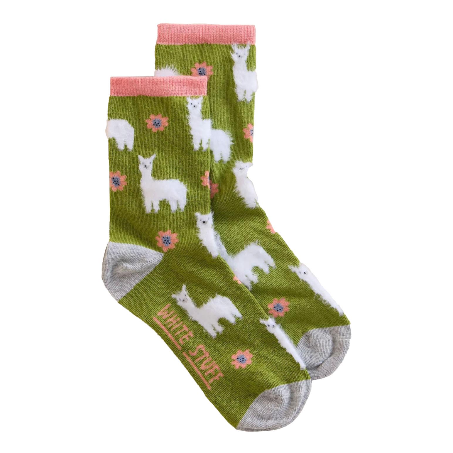 White Stuff Fluffy Llama Ankle Socks